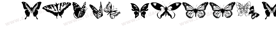 Tribal Butterflies字体转换